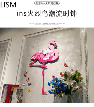 Stue Moderne Design Væg Ur Quartz Tavs Flamingo Ur Smart Vægur Soveværelse Home Decor Reloj Forhold Decorativo