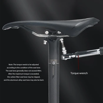 TOSEEK Super Lys 3K Carbon Fiber Cykel, Styr Sæt Let Cykel Fladskærms Sadelpind, Styr Frempind Sæt Cykel Tilbehør
