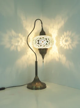 Tyrkisk mosaik natbordet lampe nye design store verden