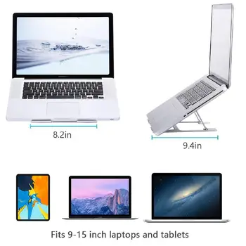 Universal Justerbar Bærbare Laptop Stand til MacBook air pro Holder til Bærbare computere, 6 Niveauer Højde Notebook Stand Cooling Pad