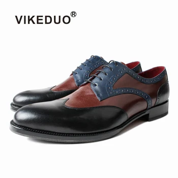 Vikeduo 2020 nye efterår og vinter mænd kænguru læder sko bronze brudekjole kontor mænd sko