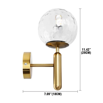 Væglampe, Moderne væglampe Sort/Guld til Sengen Soveværelse Spejl Lys Korridor sconce AC90-220V
