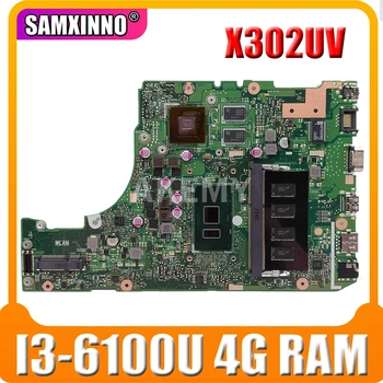 X302UA_UJ Laptop bundkort Til Asus X302UV X302UA X302UJ oprindelige bundkort 4GB-RAM I3-6100/6006U GT940M 90NB0BM0-R00020