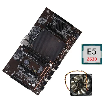 X79 H61 BTC Miner Bundkort LGA 2011 DDR3 Støtte 3060 3070 3080 Grafikkort med E5, 2630 CPU-Ventilator