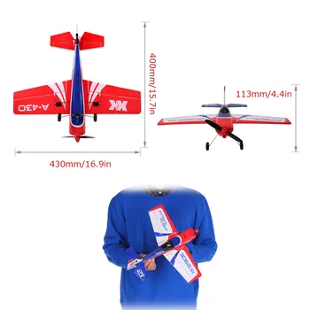 XKA430 børsteløs fjernbetjening fly fjernbetjening svævefly 3D6G system som en rigtig maskine børns legetøj fly