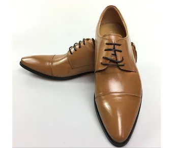 ægte læder spidse snuder bryllup sko mænd sort snøre formel virksomhed, herre kjole sko i ægte læder sko mandlige flade sko