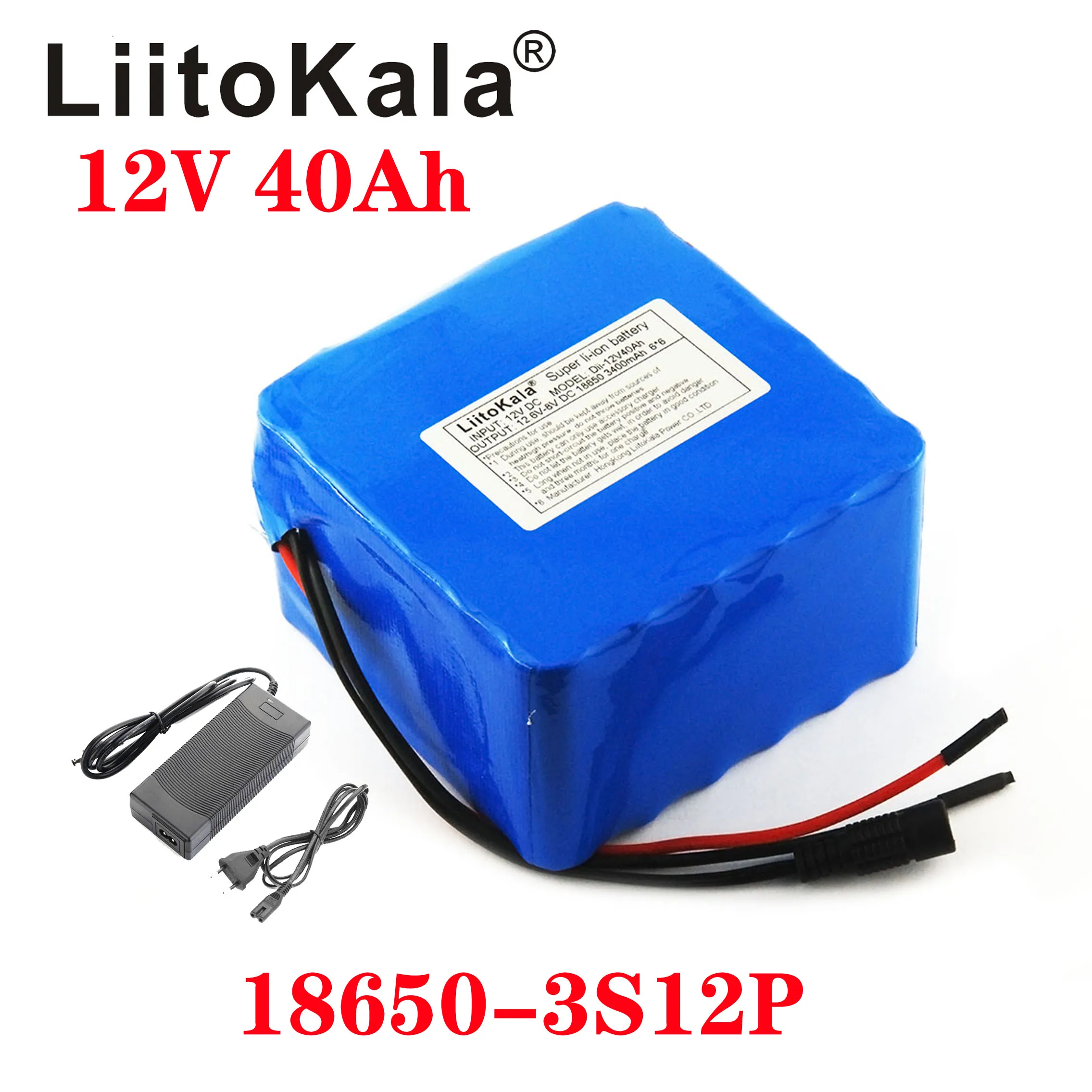 support Udfordring Betydning LiitoKala 12V 40Ah 3S12P 11.1 V 12,6 V Lithium Batteri Pack til Inverter  Xenon-Lampe Sol Gade Lys Sightseeing Bil Osv. - Salg ~ Kinagrillvejle.dk