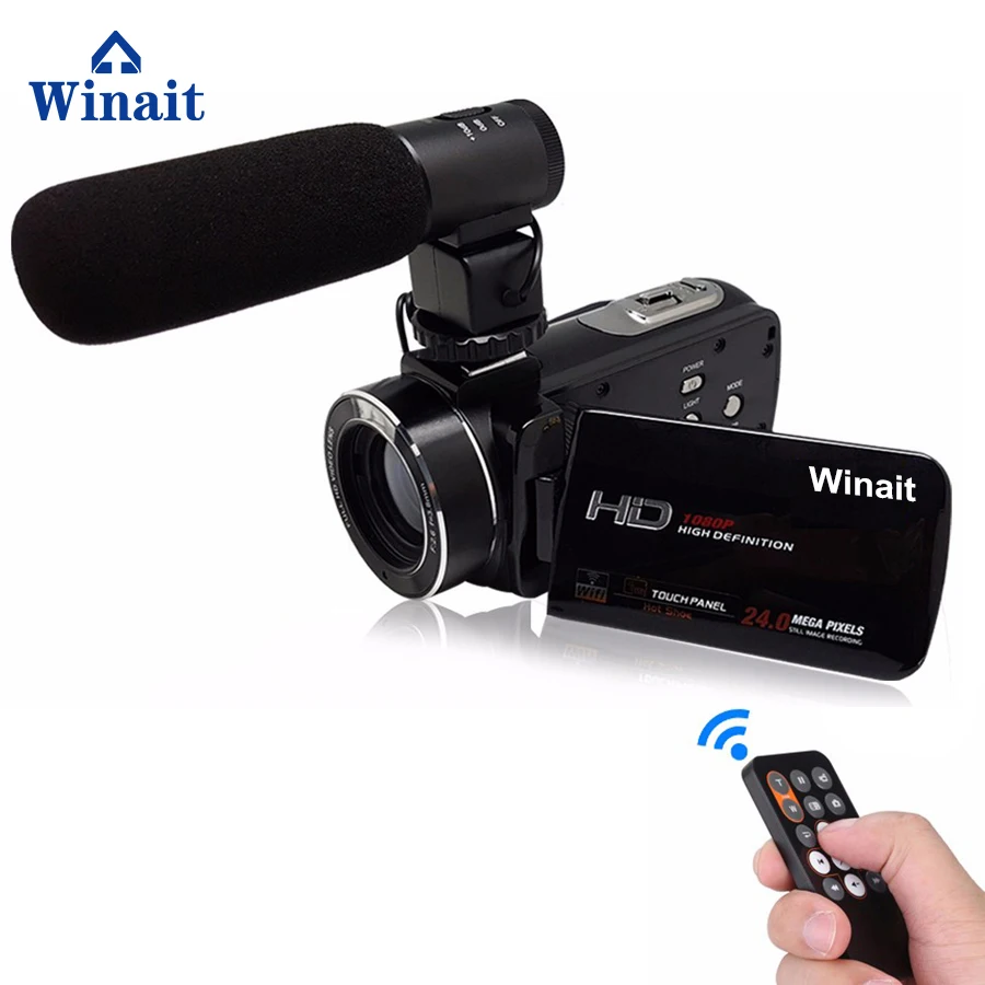kvalitet crush maling Winait FULL HD 1080p wifi digitale video kamera med 3,0" touch skærm og 16x  digital zoom brug i hjemmet mini digital videokamera - Salg ~  Kinagrillvejle.dk