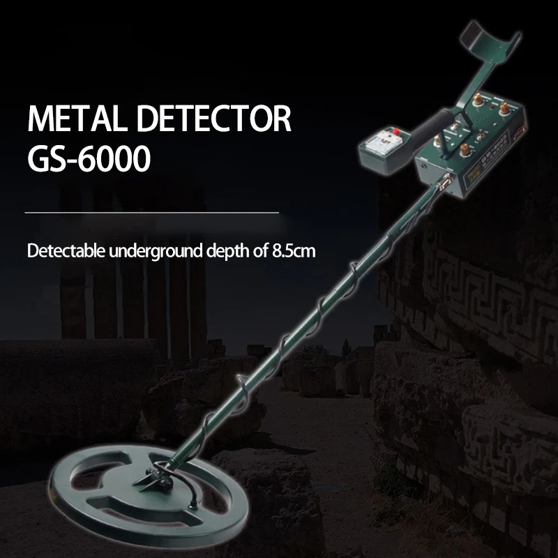 GS6000 metaldetektor Underground metaldetektor Skattejagt Guld Afsløre Underjordiske Dybde 8,5 cm - Måling og analyse instrumenter ~ Kinagrillvejle.dk